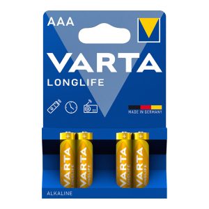 PILA ALCALINA VARTA LR03 (AAA) BLÍSTER 4UD