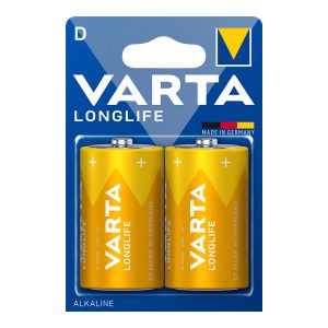 PILA ALCALINA VARTA LR20 (D) BLÍSTER 2UD