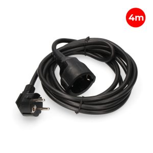 CABLE DE EXTENSIÓN NEGRO 3X1,5MM T/TL 4M