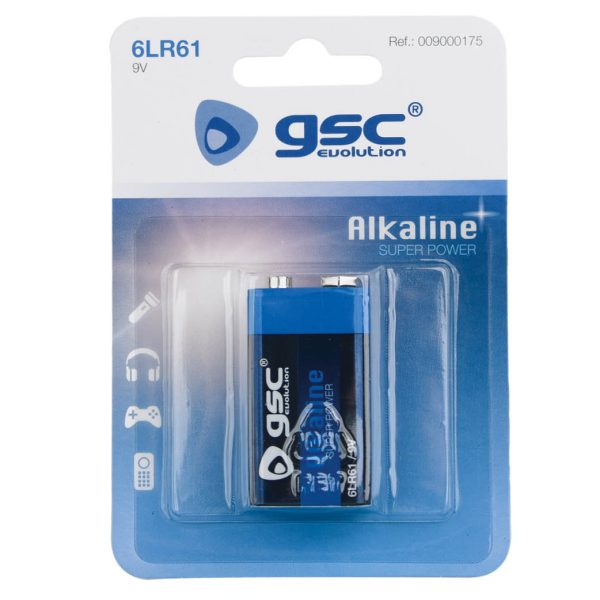 EVOLUCIÓN DE GSC ALCALINA 6F22 (9V) BATERÍA 1PC