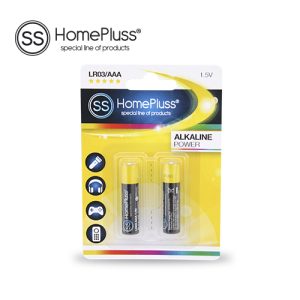 PILA ALCALINA HOMEPLUSS LR03 (AAA) BLÍSTER 2UD