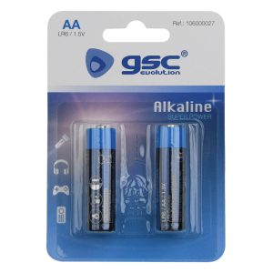PILA GSC EVOLUTION ALCALINA LR6 (AA) BLÍSTER 2UD