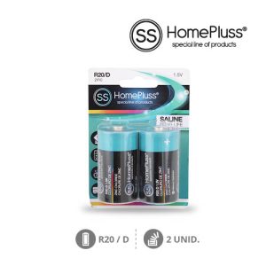 PILA SALINA HOMEPLUSS R20 (D) BLÍSTER 2UD
